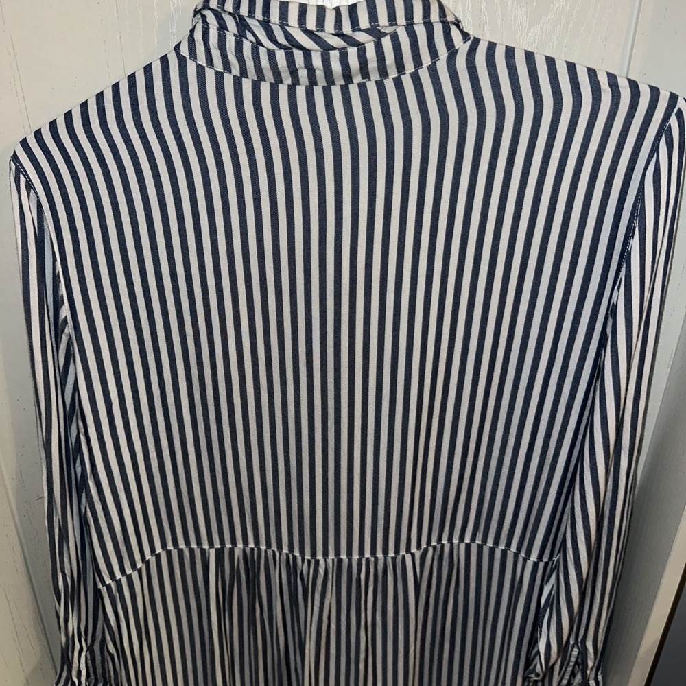 Tommy Bahama NFL Dallas Cowboys Stripe Tunic Shirt Womens Large Lightweight - Picture 6 of 7